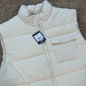 DSG Mens XXL Lifestyle Vest Light Sand Puffer Sleeveless Full Zip Jacket NWT $60